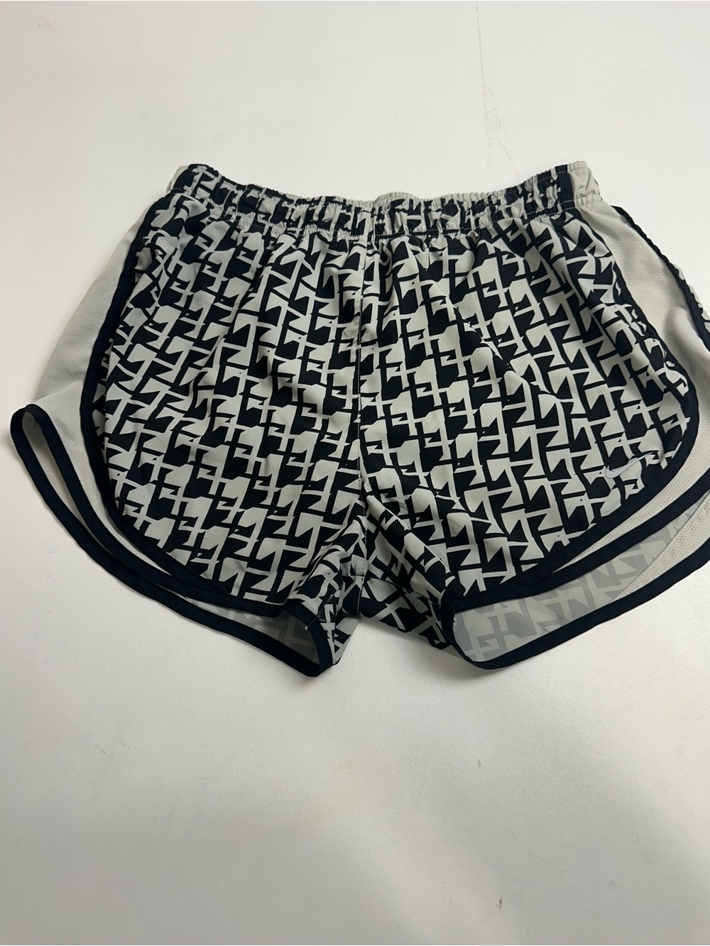 Nike women’s size large dry fit running shorts, black, and‎ grey color